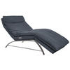 RELAXLIEGE in Echtleder Dunkelblau  - Alufarben/Dunkelblau, Basics, Leder (95/91/170cm) - Chilliano