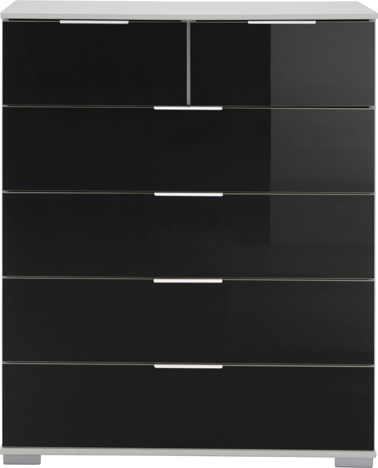 KOMMODE  in 82/102/42 cm  - Chromfarben/Alufarben, Design, Glas/Holzwerkstoff (82/102/42cm) - Livetastic