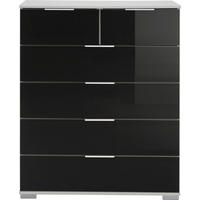 KOMMODE  in 82/102/42 cm  - Chromfarben/Alufarben, Design, Glas/Holzwerkstoff (82/102/42cm) - Livetastic