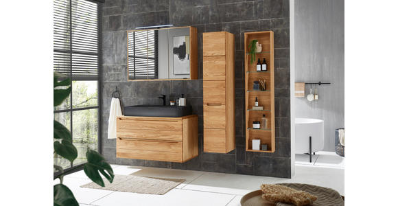 WASCHBECKENUNTERSCHRANK 100/54/46 cm  - Eichefarben, KONVENTIONELL, Holz/Holzwerkstoff (100/54/46cm) - Linea Natura