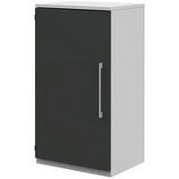 AKTENSCHRANK Anthrazit, Weiß  - Anthrazit/Weiß, Design, Holzwerkstoff (60/111,7/43cm) - Moderano