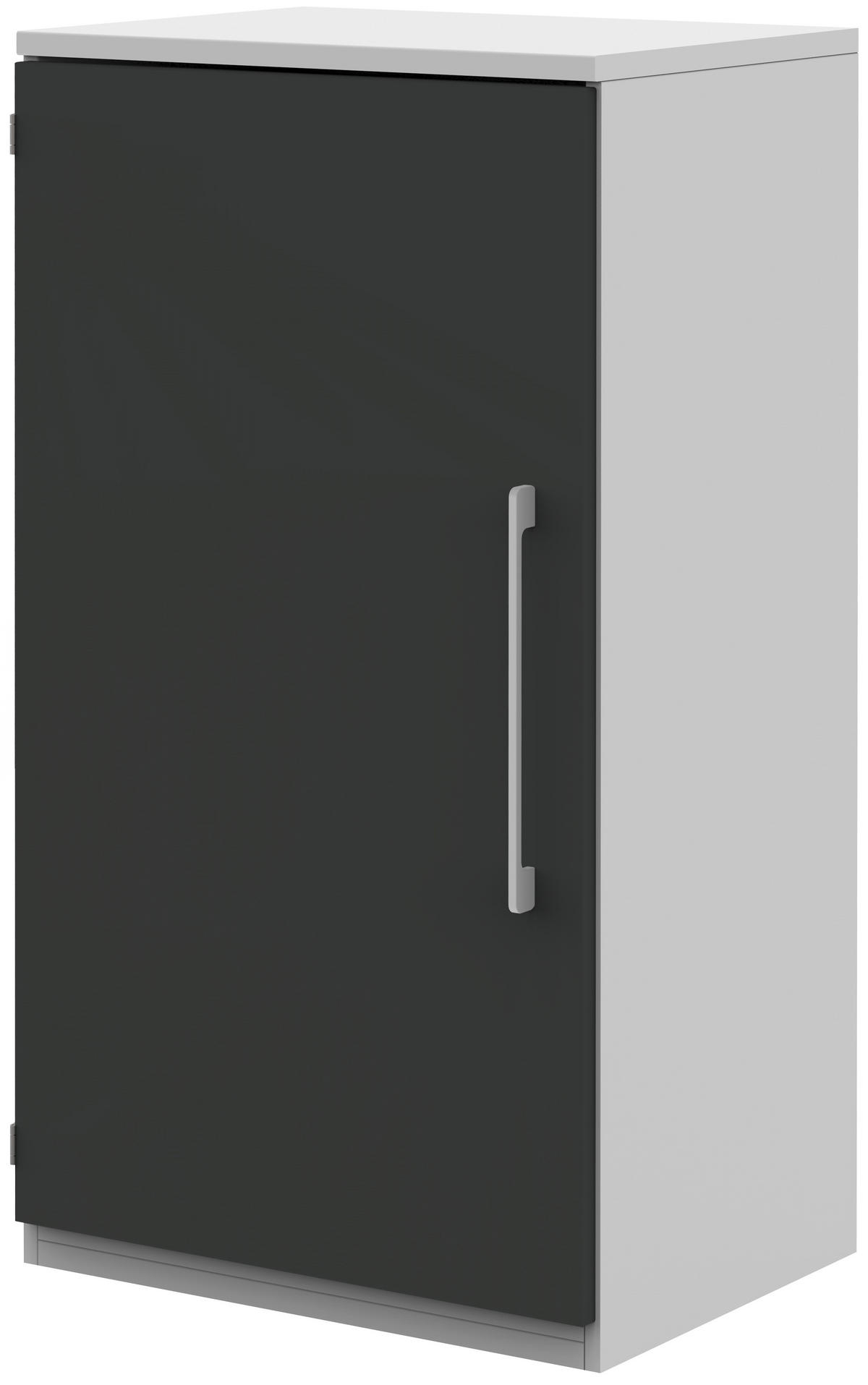 AKTENSCHRANK Anthrazit, Weiß  - Anthrazit/Weiß, Design, Holzwerkstoff (60/111,7/43cm) - Moderano