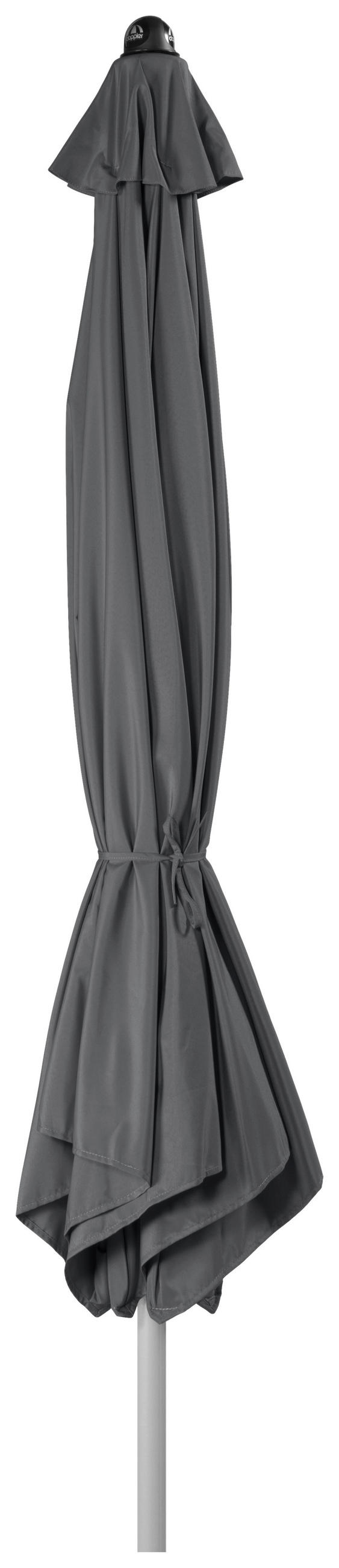 SONNENSCHIRM 320 cm Anthrazit  - Anthrazit/Silberfarben, Basics, Textil/Metall (320cm) - Doppler