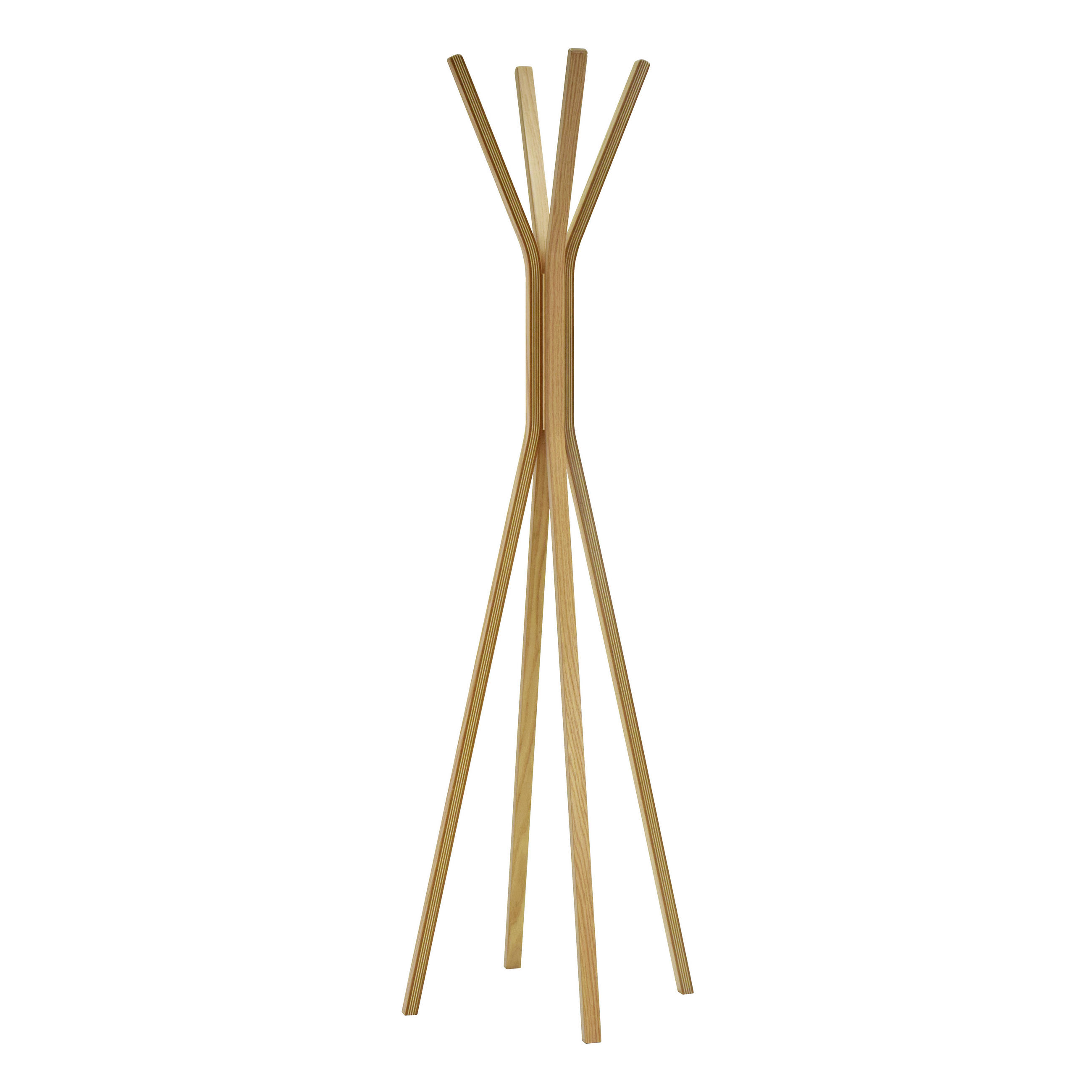 Kleiderständer in Naturfarben, Eichefarben 57,5/173,5/57,5 cm