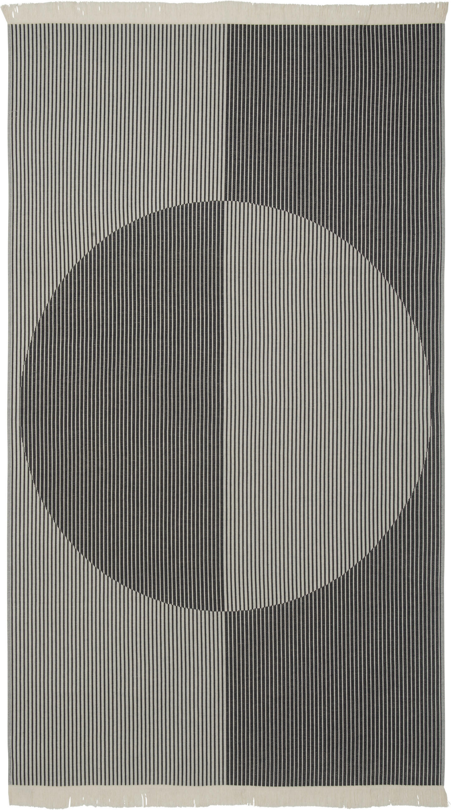 STRANDTUCH Circle Grau, Silberfarben 100/180 cm  - Silberfarben/Grau, KONVENTIONELL, Textil (100/180cm) - Esposa