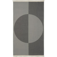 STRANDTUCH Circle Grau, Silberfarben 100/180 cm  - Silberfarben/Grau, KONVENTIONELL, Textil (100/180cm) - Esposa