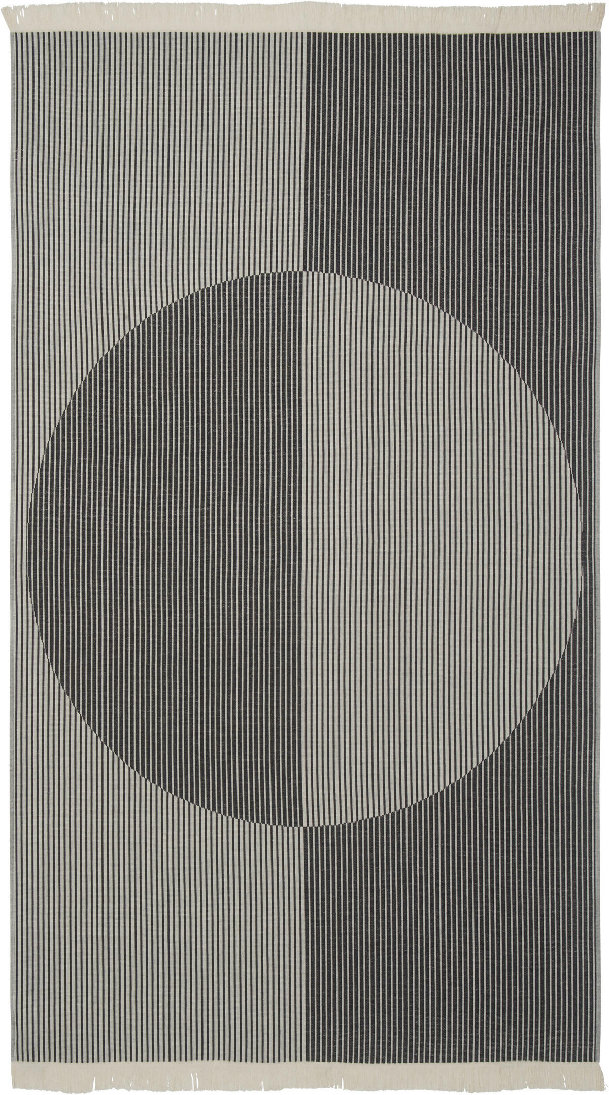 STRANDTUCH Circle Grau, Silberfarben 100/180 cm  - Silberfarben/Grau, KONVENTIONELL, Textil (100/180cm) - Esposa