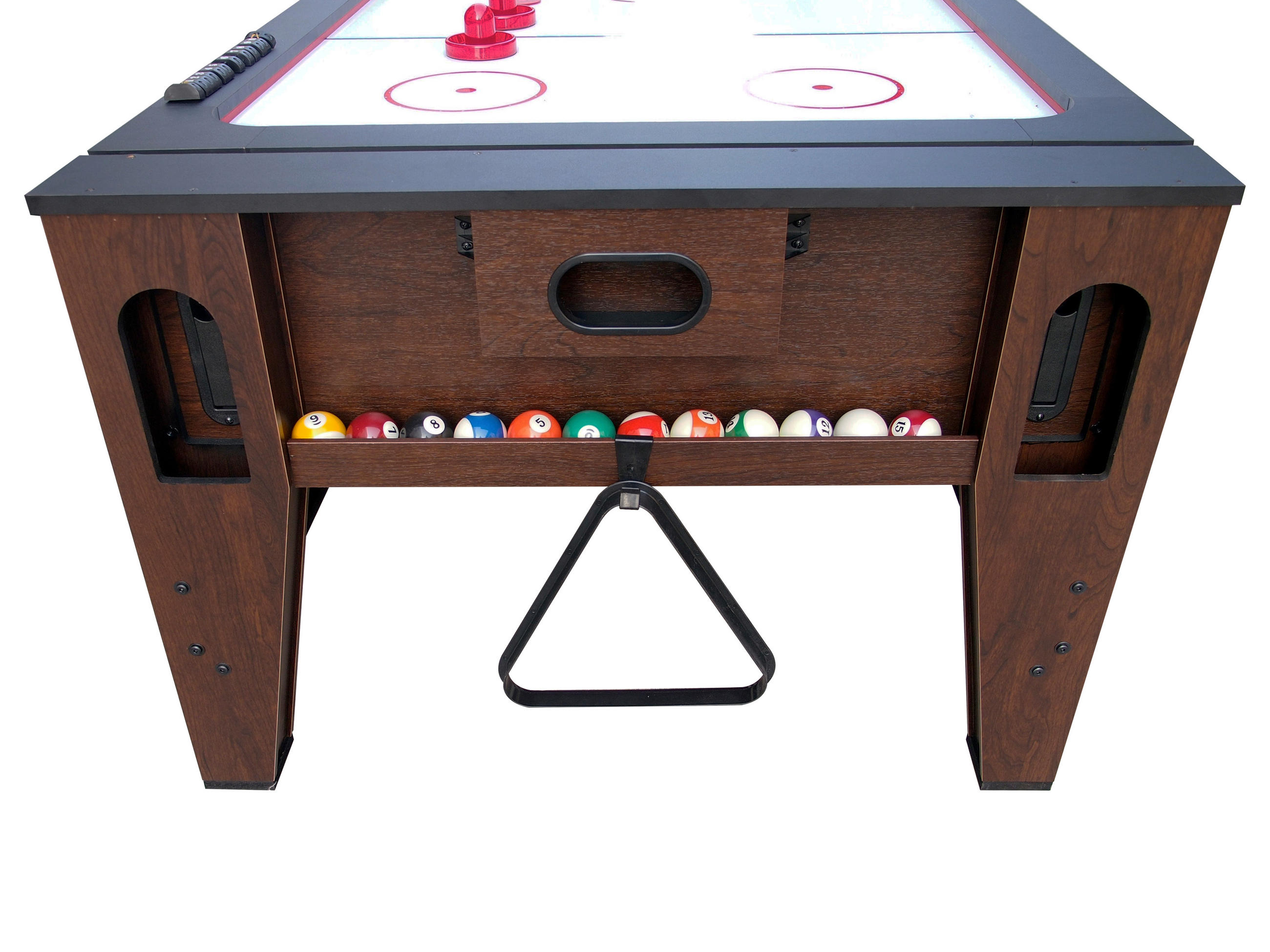 Multispieltisch Reverso - Rot/Braun, KONVENTIONELL, Holz/Kunststoff (107/81/217cm) - Ambia Garden