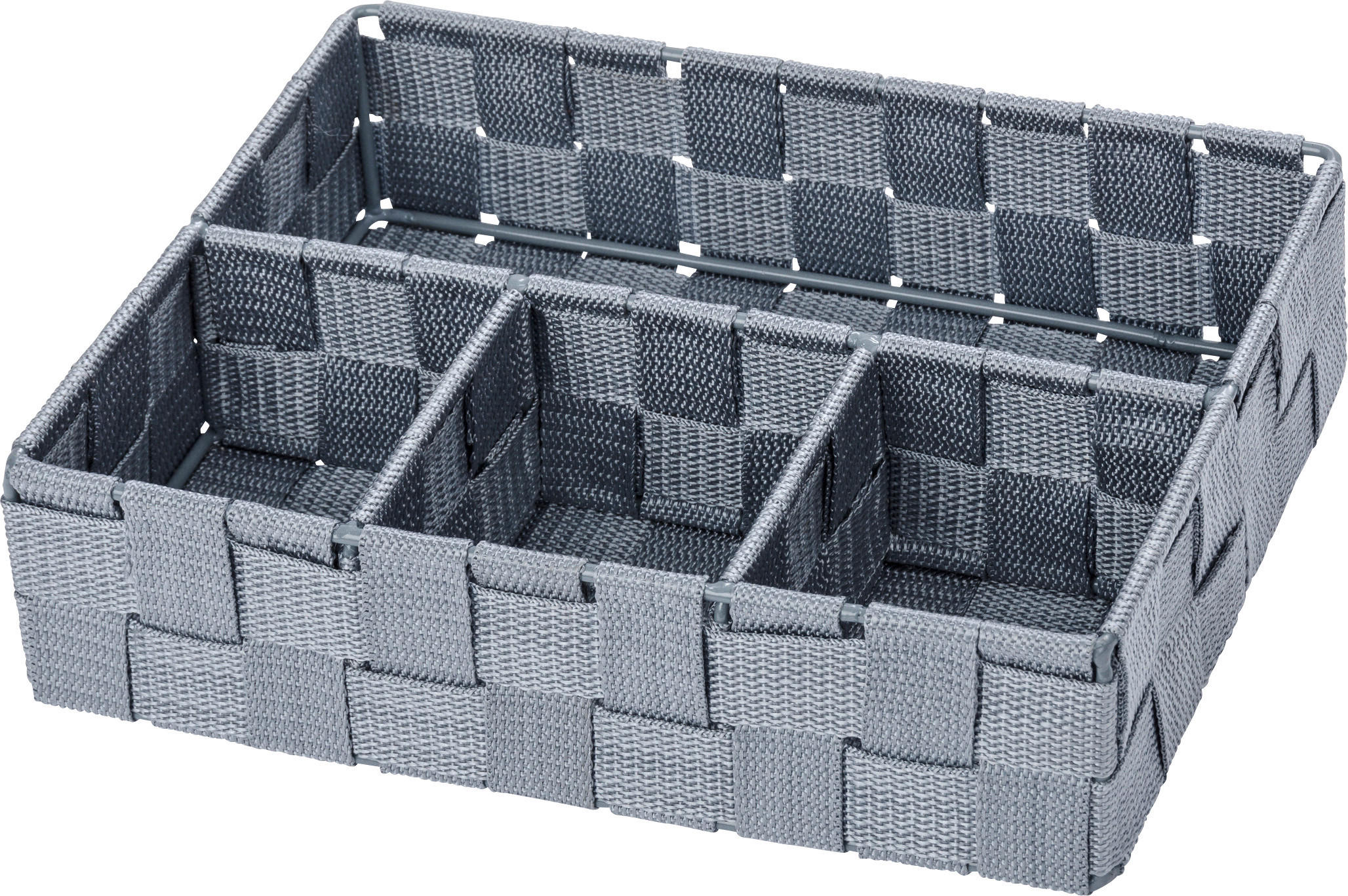 LÅDA MED FACK  26/6,5/17 cm  - grå, Basics, plast (26/6,5/17cm)