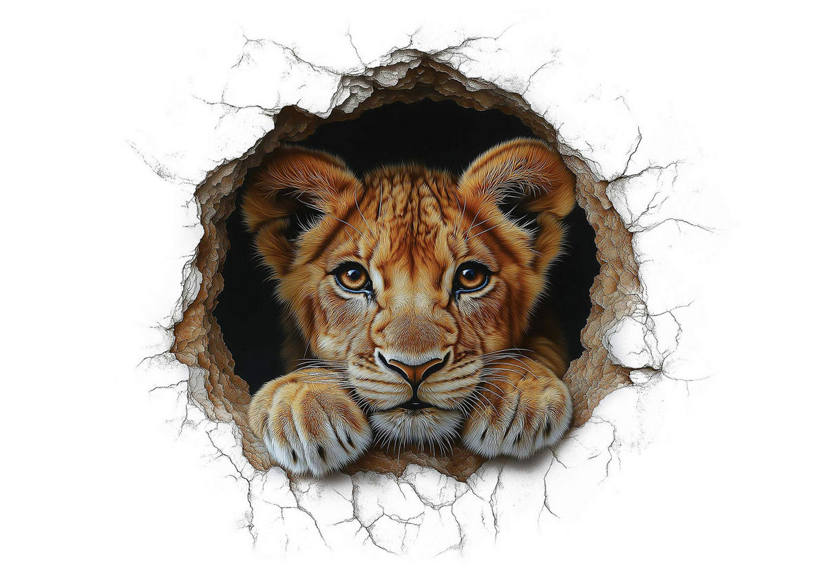 WANDTATTOO  25/35/0,10 cm    - Multicolor, Basics, Kunststoff (25/35/0,10cm)