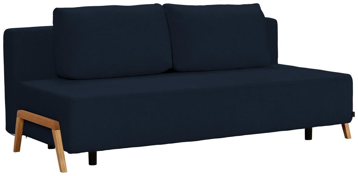 SCHLAFSOFA in Textil Dunkelblau  - Naturfarben/Dunkelblau, Design, Holz/Textil (211/88/102cm) - Niels Andersson