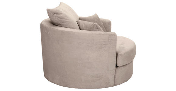 SESSEL in Plüsch Beige  - Beige/Schwarz, KONVENTIONELL, Textil/Metall (115/72/115cm) - Carryhome