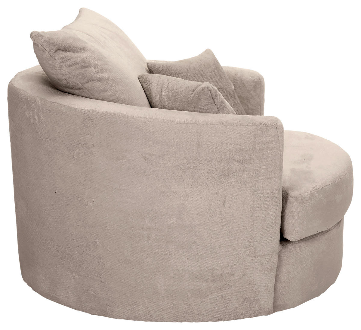 SESSEL in Plüsch Beige  - Beige/Schwarz, KONVENTIONELL, Textil/Metall (115/72/115cm) - Carryhome