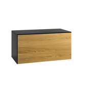 HÄNGESCHRANK - Schieferfarben/Eichefarben, Design, Holz/Holzwerkstoff (75/37,5/39,2cm) - Now by Hülsta