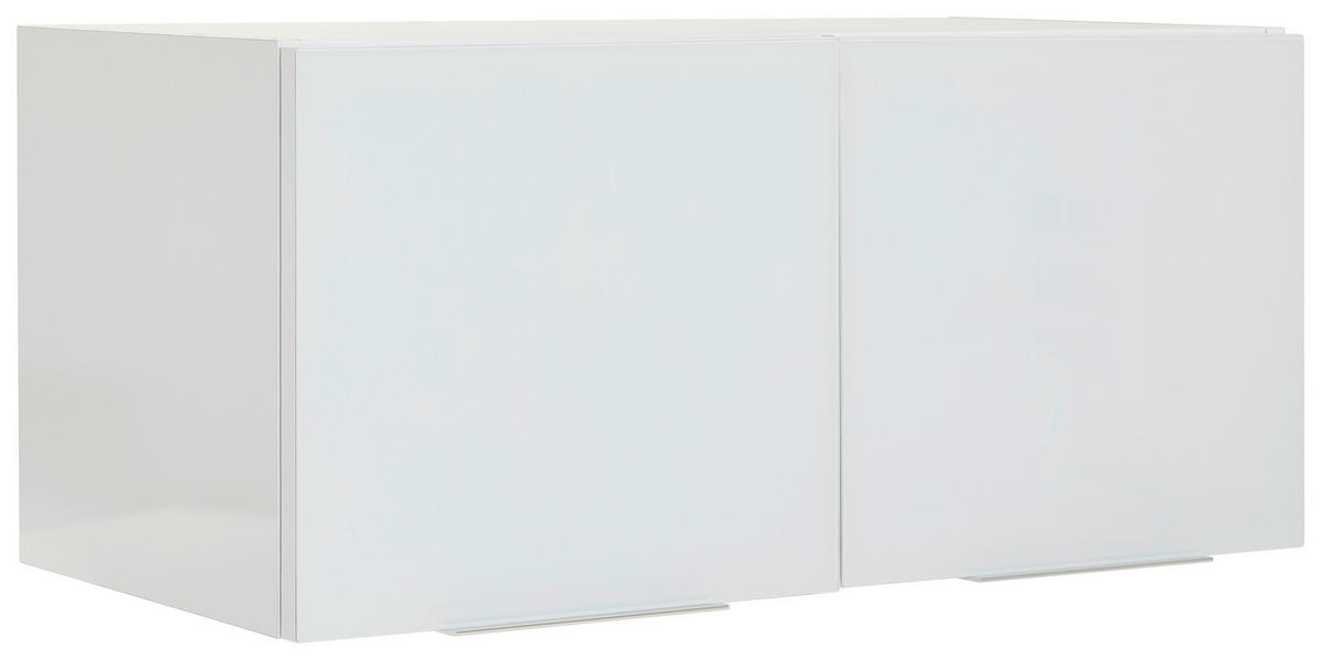 AUFSATZSCHRANK 91/40/40,2 cm   - Weiss Hochglanz/Weiss, Design, Holzwerkstoff/Metall (91/40/40,2cm) - Voleo