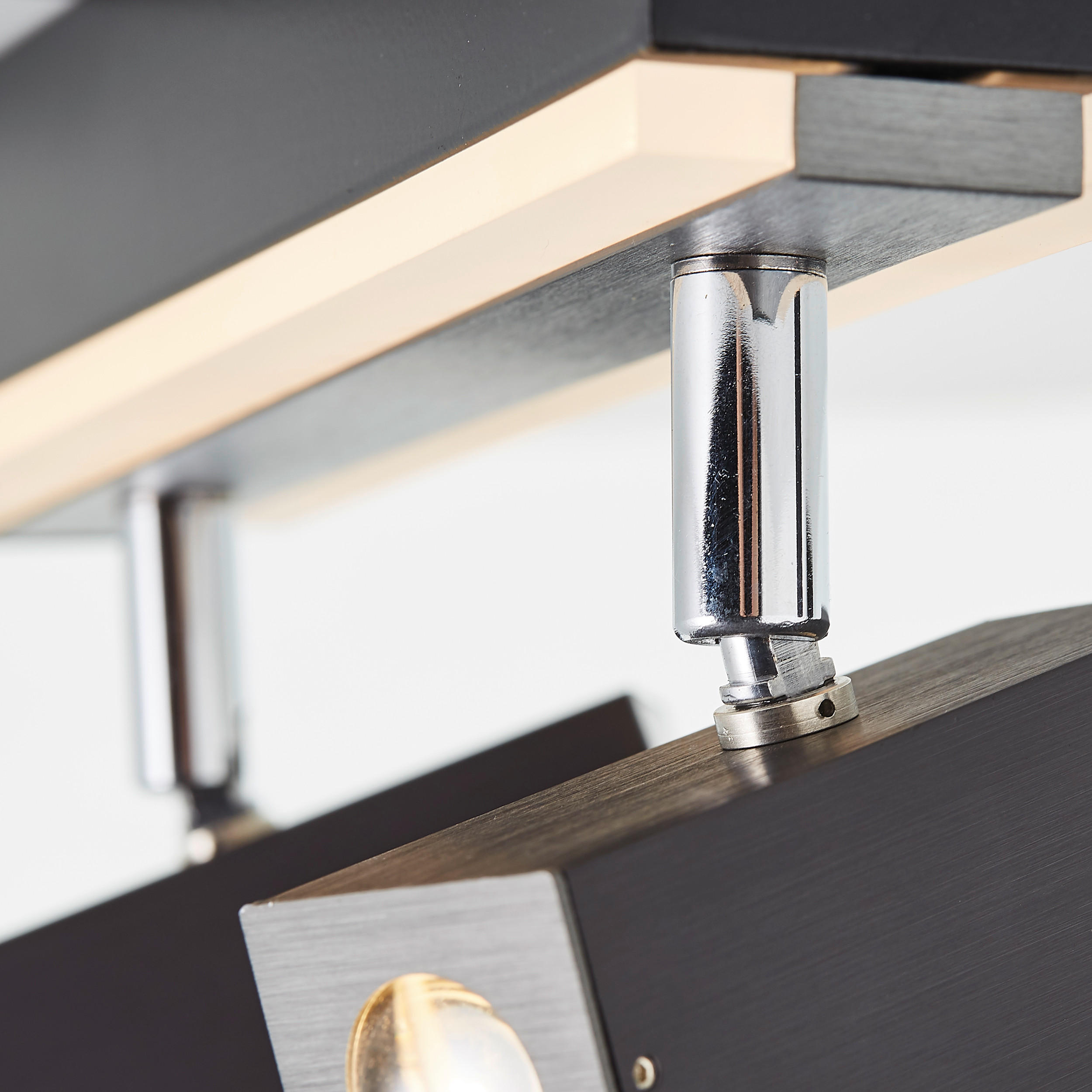 LED-STRAHLER 27/9,8/5 cm   - Schwarz/Alufarben, Design, Metall (27/9,8/5cm) - Brilliant