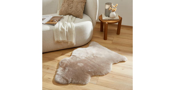 SCHAFFELL 60/90 cm Sidney  - Schlammfarben, Trend, Fell (60/90cm) - Linea Natura