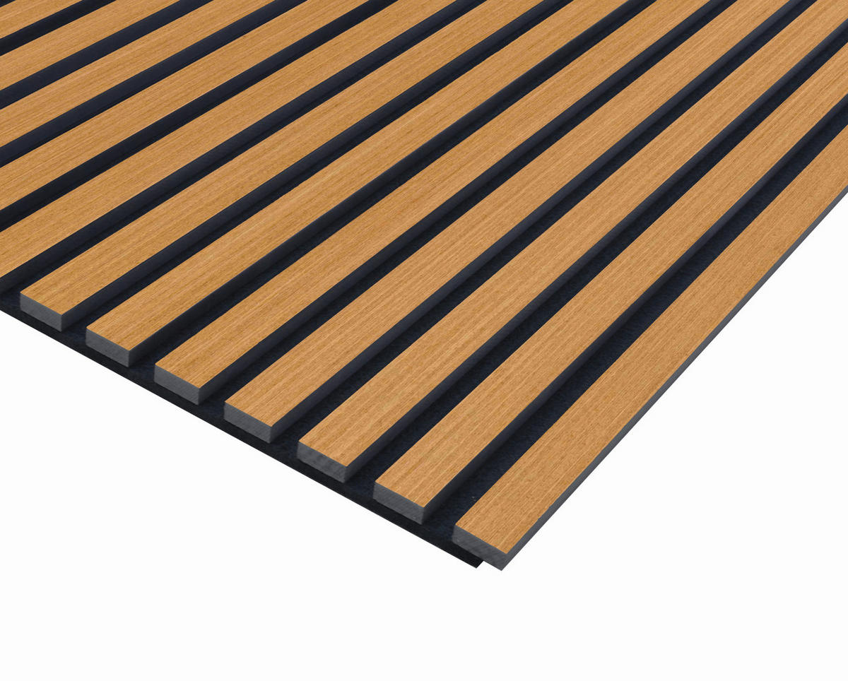 AKUSTIKPANEEL Eiche furniert 57.25/1.9/240 cm  - Eichefarben, KONVENTIONELL, Holzwerkstoff/Textil (57.25/1.9/240cm)