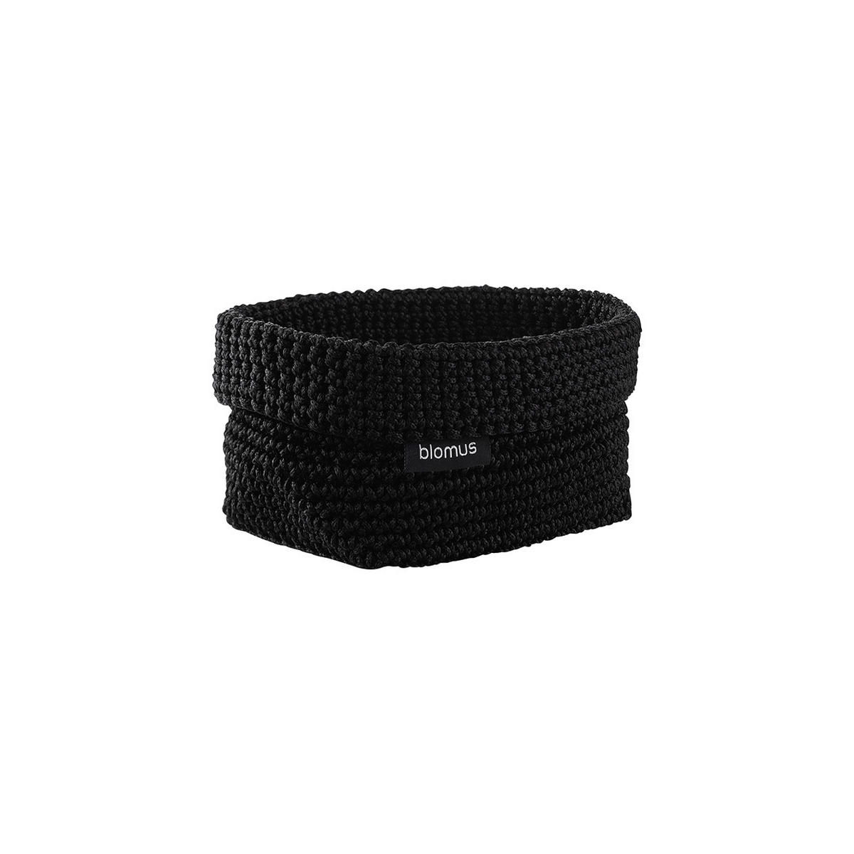 AUFBEWAHRUNGSKÖRBCHEN  - Schwarz, KONVENTIONELL, Textil (15/9/10cm) - Blomus