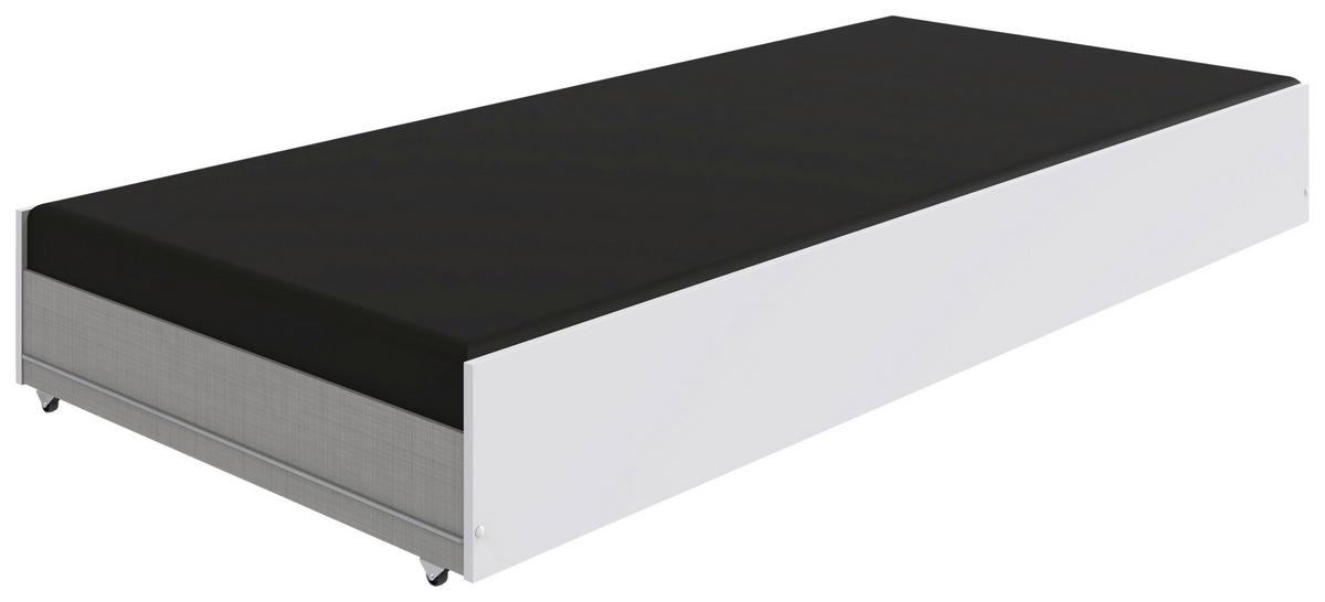 BETTSCHUBKASTEN Weiß  - Weiß, Basics, Holzwerkstoff (199/27/93cm) - Boxxx