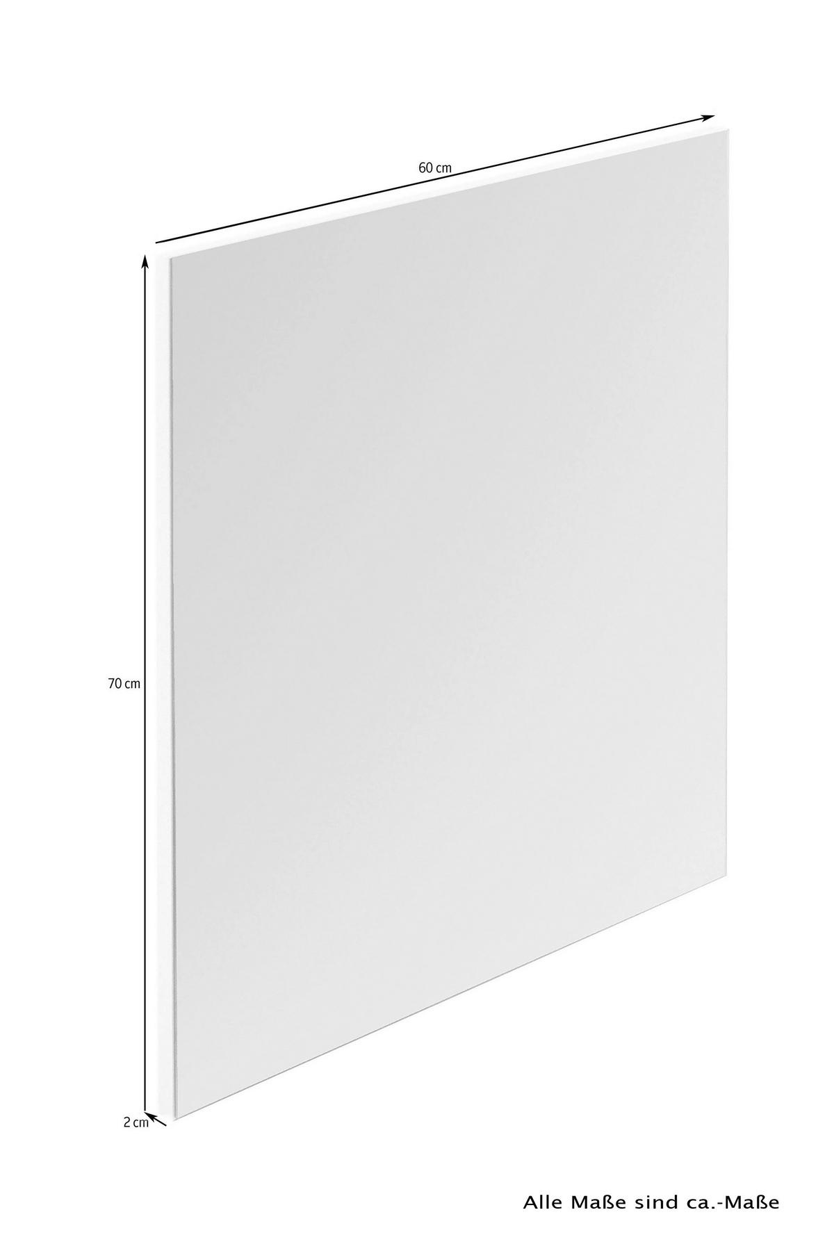 WANDSPIEGEL 60/70/2 cm  - Anthrazit, LIFESTYLE, Glas/Holzwerkstoff (60/70/2cm) - MID.YOU