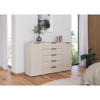 KOMMODE 160/100/42 cm Champagner  - Champagner/Graphitfarben, Modern, Holzwerkstoff/Kunststoff (160/100/42cm) - Rauch Möbel