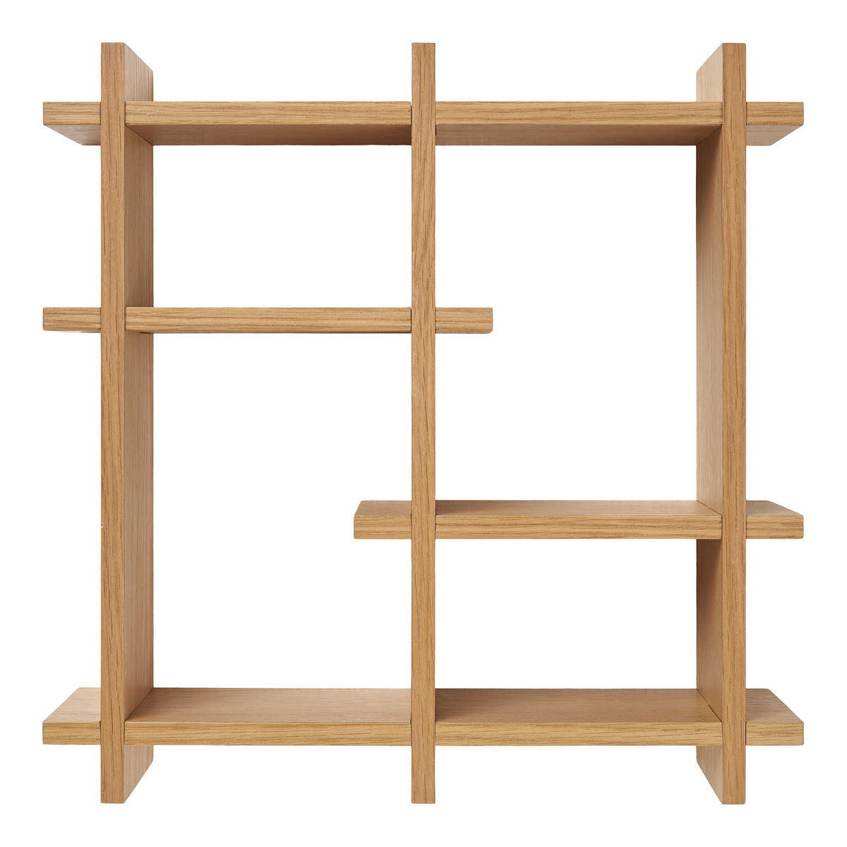WANDREGAL 40/40/12 cm  - Eichefarben, Basics, Holzwerkstoff (40/40/12cm)