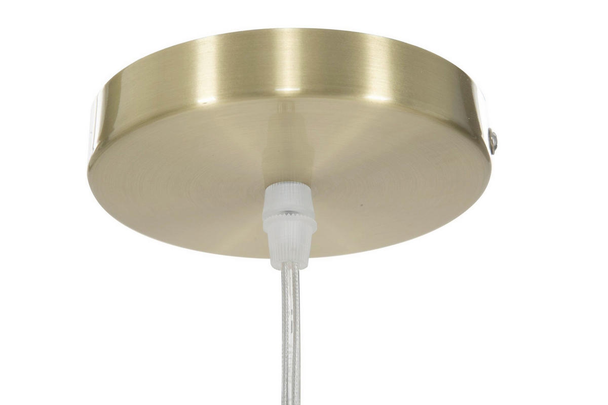 DECKENLEUCHTE 24/20/46 cm  - Goldfarben/Weiß, Trend, Glas/Metall (24/20/46cm) - Mauro Ferretti
