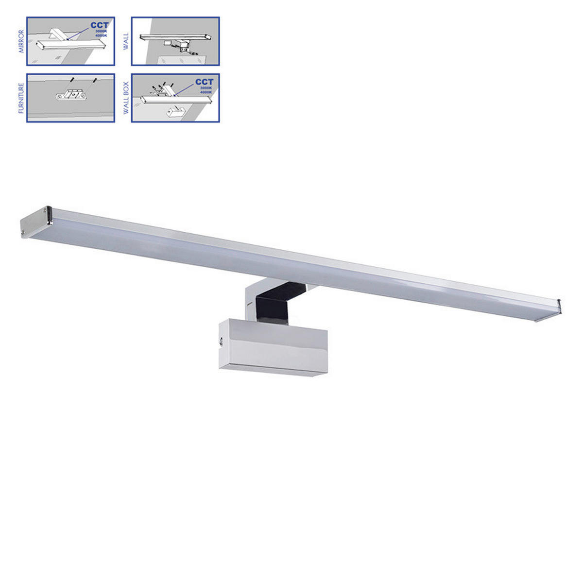 FÜRDŐSZOBAI FALILÁMPA - Basics (78cm)