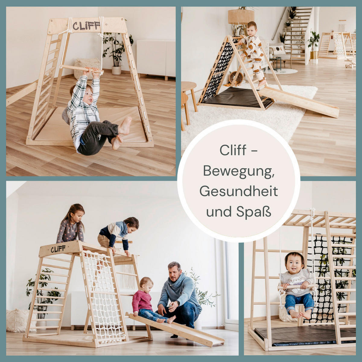 KLETTERGERÜST ZUBEHÖR - Birkefarben, Basics, Holz (112cm) - CLIFF