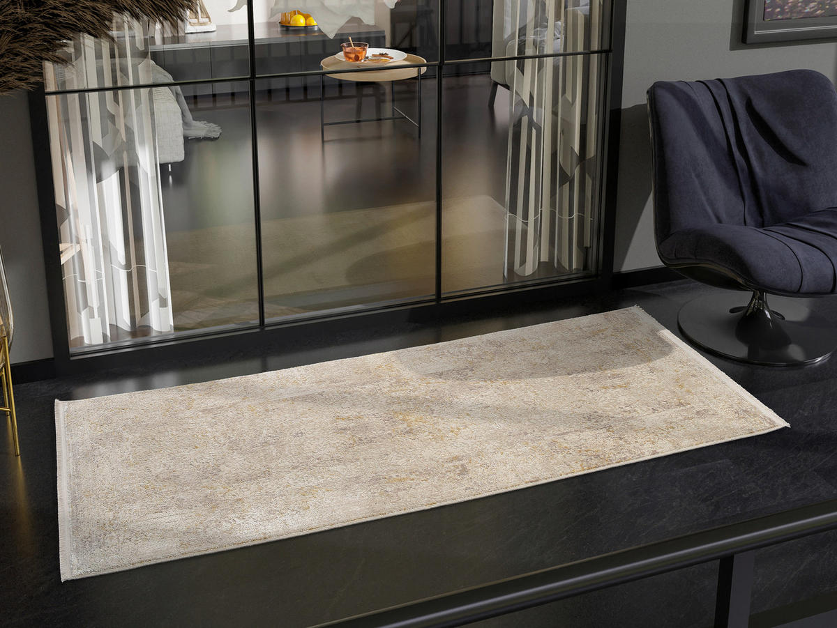LÄUFER 80/250 cm Avignon  - Beige/Goldfarben, Design, Textil (80/250cm) - Dieter Knoll