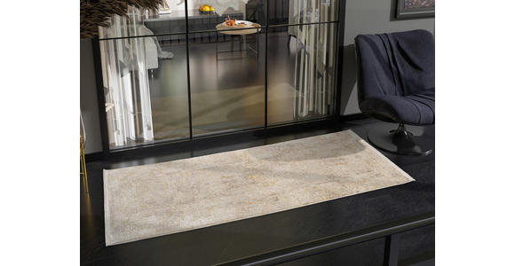 LÄUFER 80/200 cm Avignon Goldfarben, Beige  - Beige/Goldfarben, Design, Textil (80/200cm) - Dieter Knoll