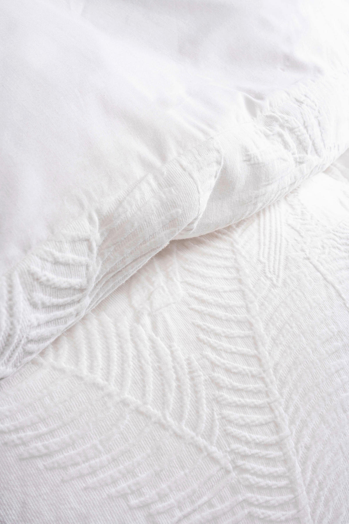 POSTELJNINA 135/200 cm saten bela  - bela, Konvencionalno, tekstil (135/200cm) - Essenza