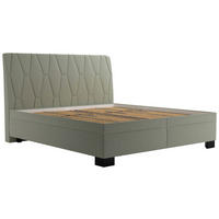 ČALÚNENÁ POSTEĽ, 180/200 cm, zelená - čierna/zelená, Basics, drevo/textil (180/200cm) - Blanar