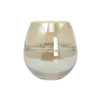 VASE  - Bernsteinfarben, Design, Glas (17/17/17cm) - Kayoom