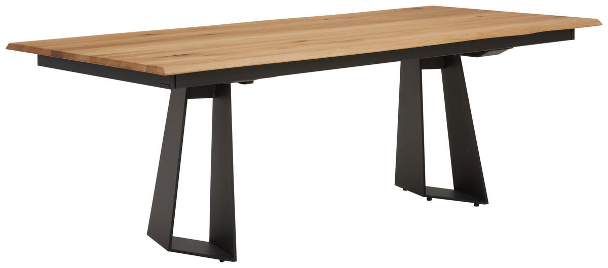 ESSTISCH in Holz, Metall 220/100/75 cm  Anthrazit, Wildeiche von VENJAKOB