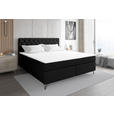 BOXSPRINGBETT 180/200 cm  in Schwarz  - Schwarz, KONVENTIONELL, Textil/Metall (180/200cm) - Carryhome