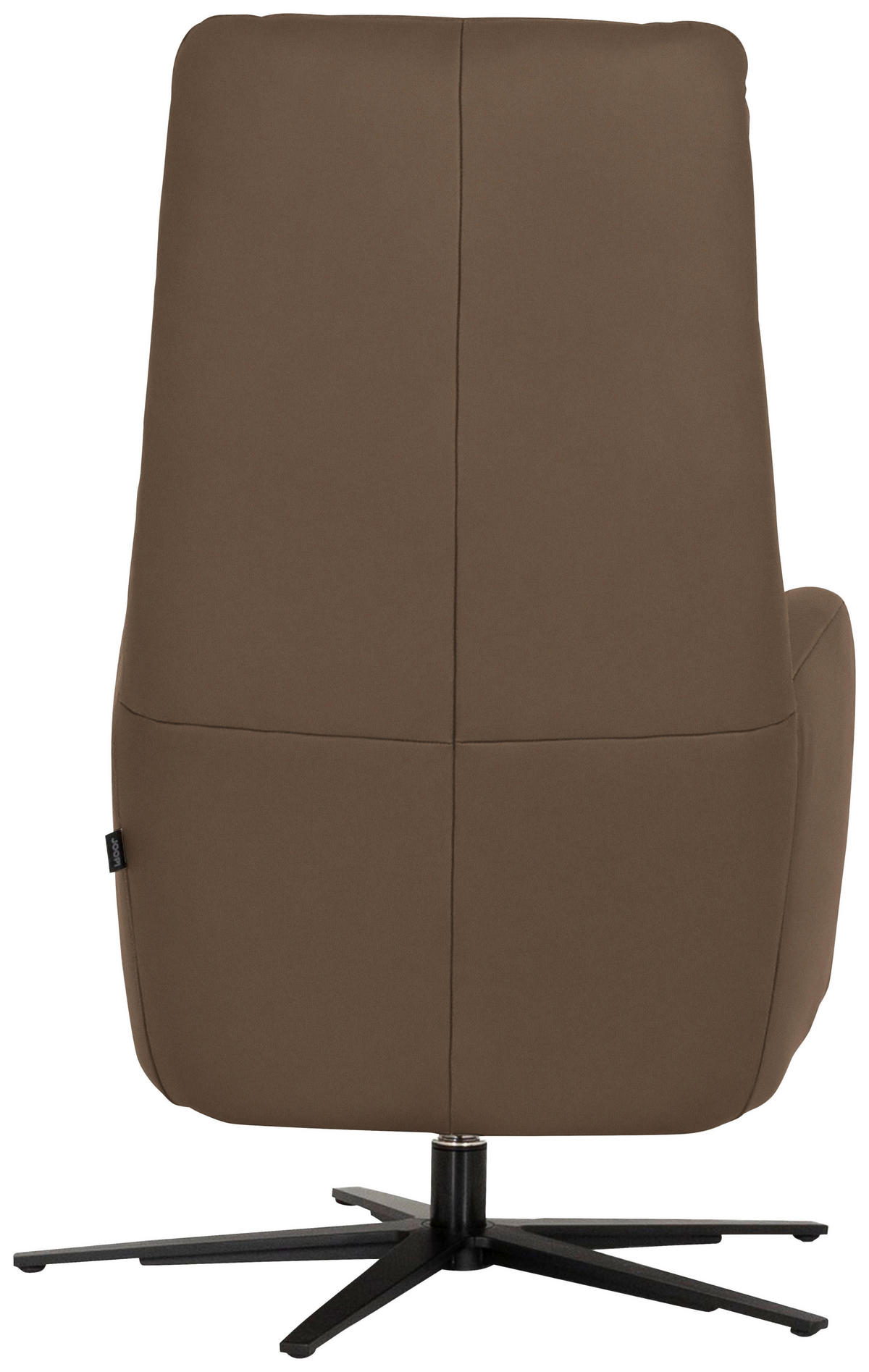 RELAXSESSEL Leder Braun  - Schwarz/Braun, Modern, Leder/Metall (66/110/83cm) - Joop!