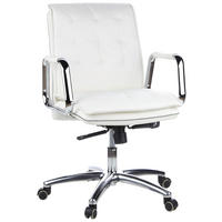 DREHSTUHL  in Creme  - Silberfarben/Creme, Basics, Leder/Kunststoff (60/109/48cm) - MID.YOU