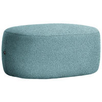 HOCKER in Textil Schwarz, Türkis  - Türkis/Schwarz, MODERN, Kunststoff/Textil (88/43/66cm) - Hom`in