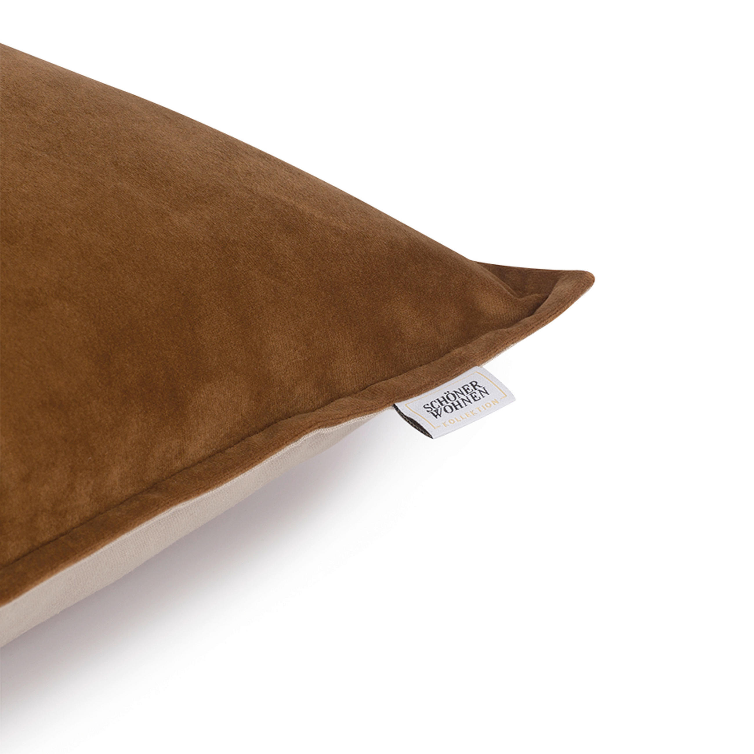 KISSENHÜLLE SW-DOLCE 45/45 cm  - Bronzefarben, Basics, Textil (45/45cm) - Schöner Wohnen