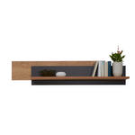 WANDBOARD  157,5/33,6/25 cm  - Eichefarben/Grau, Design, Holz/Holzwerkstoff (157,5/33,6/25cm) - Dieter Knoll