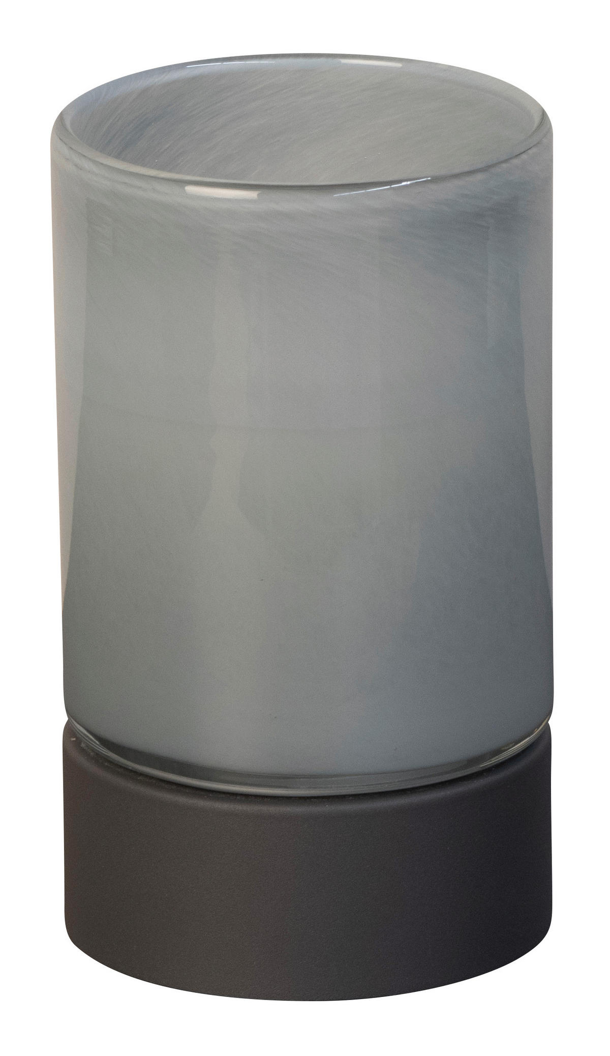 AKKU-TISCHLEUCHTE Ariva Pro 12/20 cm  - Hellgrau/Grau, Design, Glas/Metall (12/20cm)