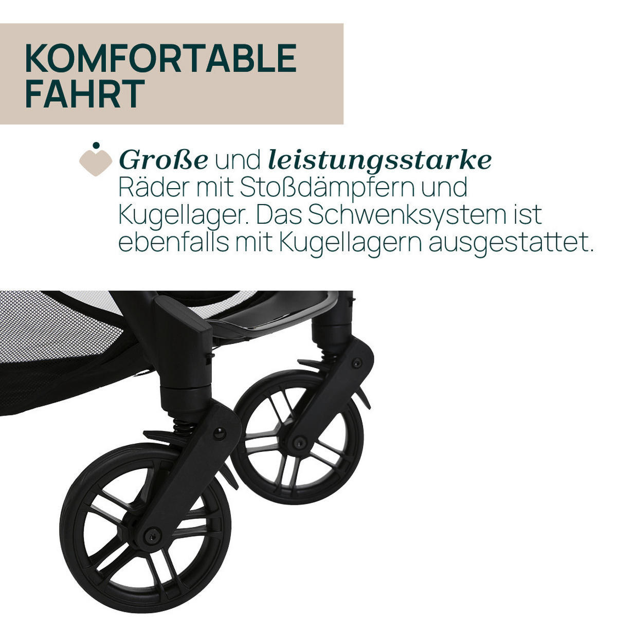 BUGGY GOODY XPLUS  - Bronzefarben, Basics, Textil/Metall (47/86/106cm) - Chicco