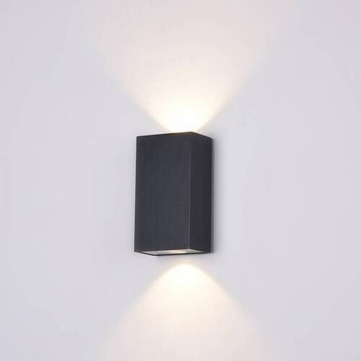 AUSSENWANDLEUCHTE - Schwarz, Trend, Metall (16/9/5,5cm) - MAYTONI