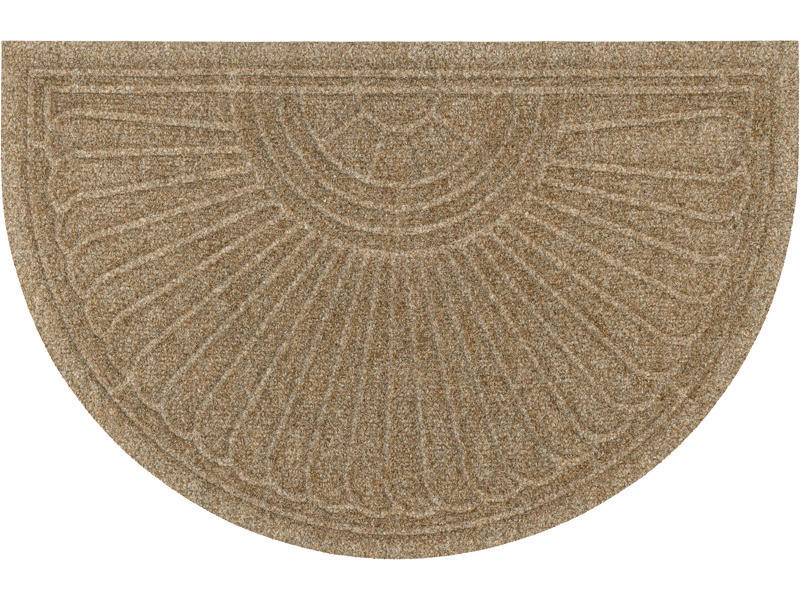 wash+dry FUßMATTE Halfmoon Taupe Beige 55x85 cm