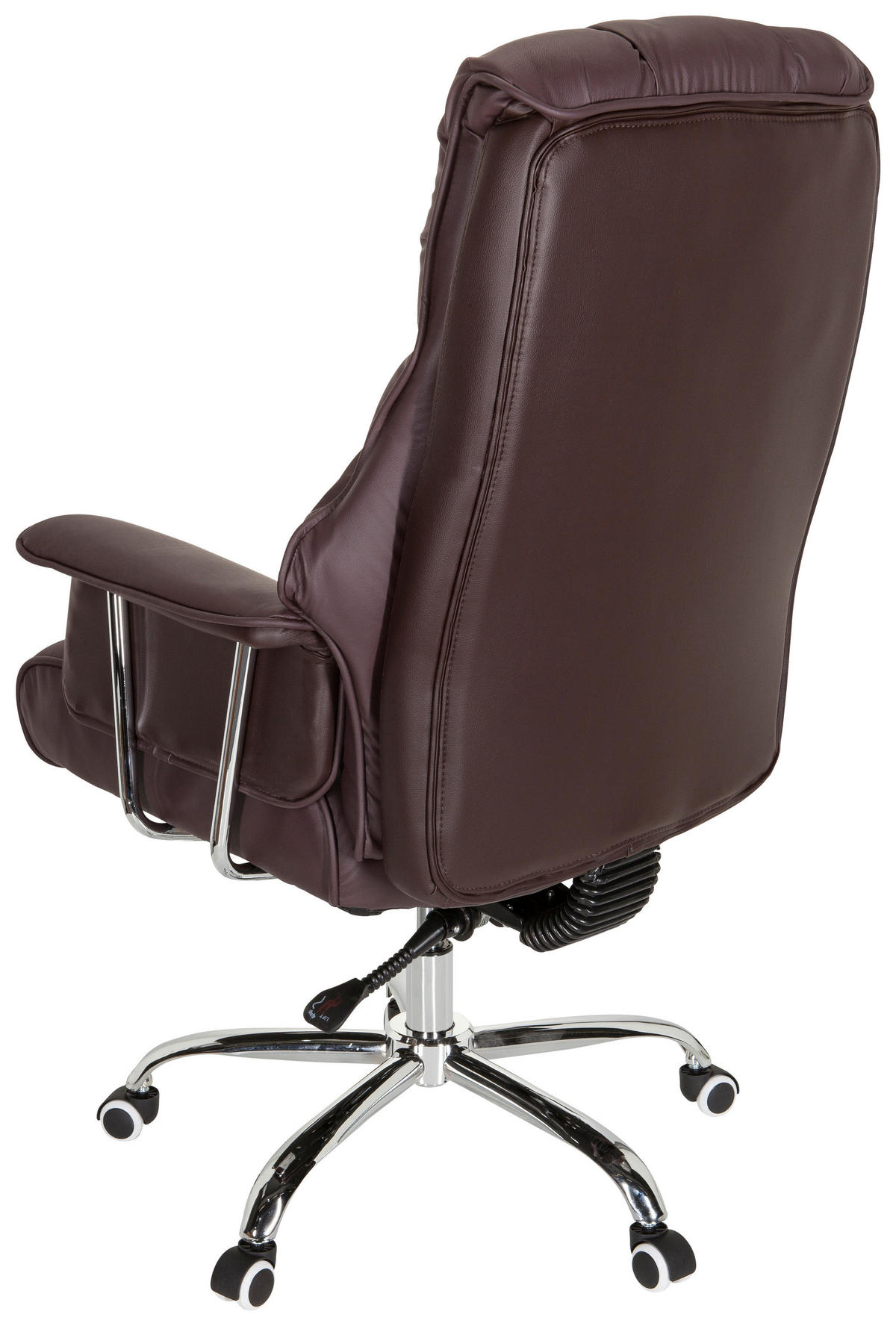 PISARNIŠKI STOL tekstil rjava  - barve kroma/rjava, Moderno, kovina/umetna masa (75/130/64cm) - MID.YOU