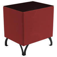 NOČNA OMARICA, antracit  - črna/antracit, Konvencionalno, kovina/steklo (45/55/45cm) - Esposa