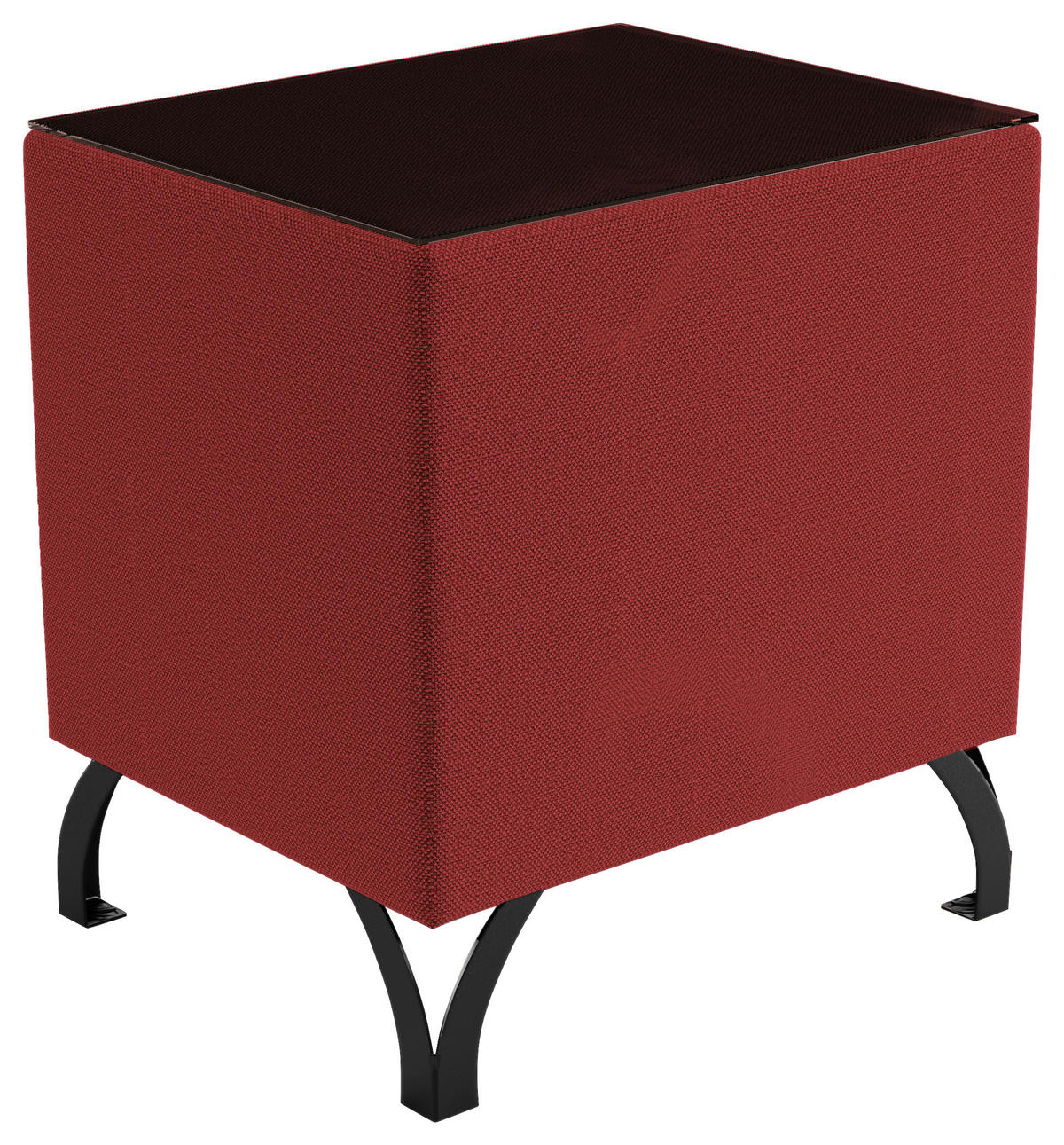 NOČNA OMARICA, antracit  - črna/antracit, Konvencionalno, kovina/steklo (45/55/45cm) - Esposa