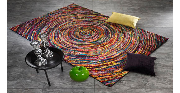 WEBTEPPICH 80/150 cm Sixteen round  - Multicolor, Trend, Textil (80/150cm) - Novel